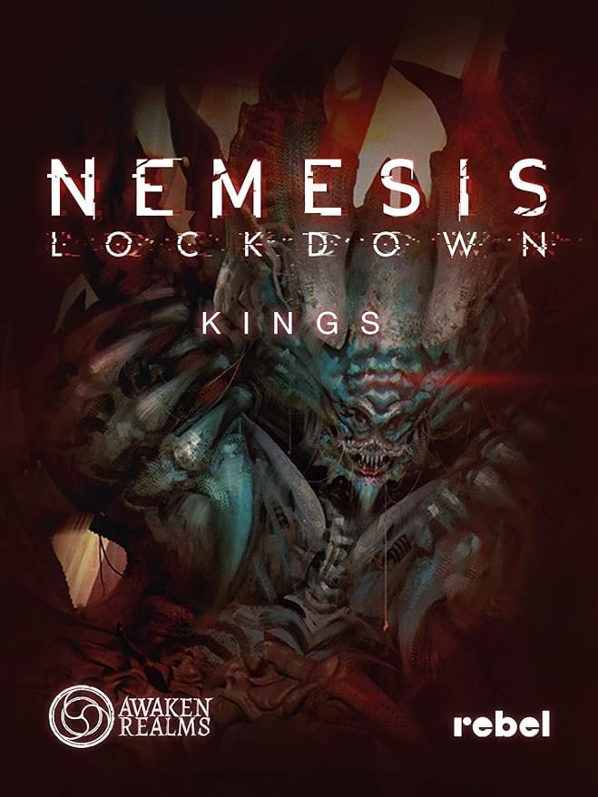 Nemesis: Lockdown: Kings - Board Game Expansion By Awaken Realms - Sci-Fi Horror Game - Strategy Game - Cooperative Adventure Ga