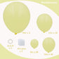 Pastel Yellow Balloons In Different Sizes 5 10 12 18Inch-134Pcs Pastel Yellow Balloons For Garland Arch