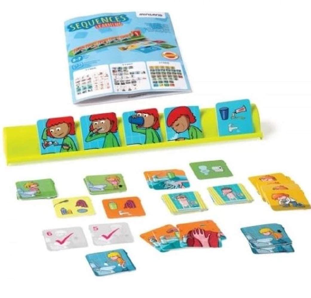 Miniland Educational - Learning Sequences: Hygiene Habits Playset