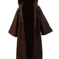 Kids Cosplay Outfit Costume Cloak Robe Tunic Hooded Uniform Black And Brown Halloween