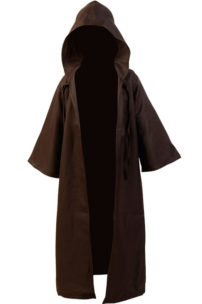 Kids Cosplay Outfit Costume Cloak Robe Tunic Hooded Uniform Black And Brown Halloween