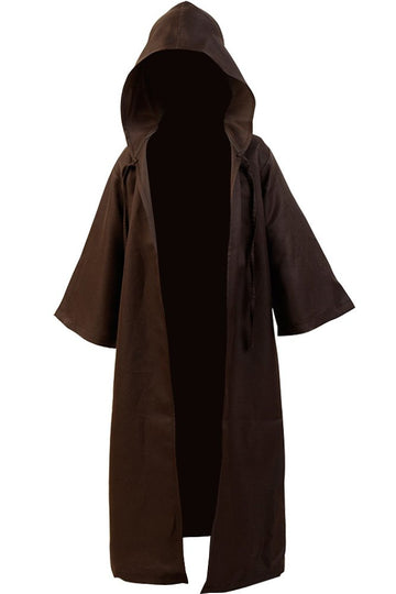 Kids Cosplay Outfit Costume Cloak Robe Tunic Hooded Uniform Black And Brown Halloween