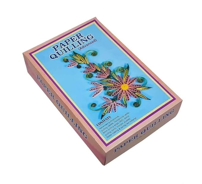 Quilling Paper Craft Kit With Strips And Tools, Complete Set For Beginners And Advanced, Multicolour