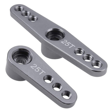 2-Pack Metal 25T Servo Horn Steering Arms M3 Thread for Futaba Savox Power HD HSP MG995 MG996 Servo Motor