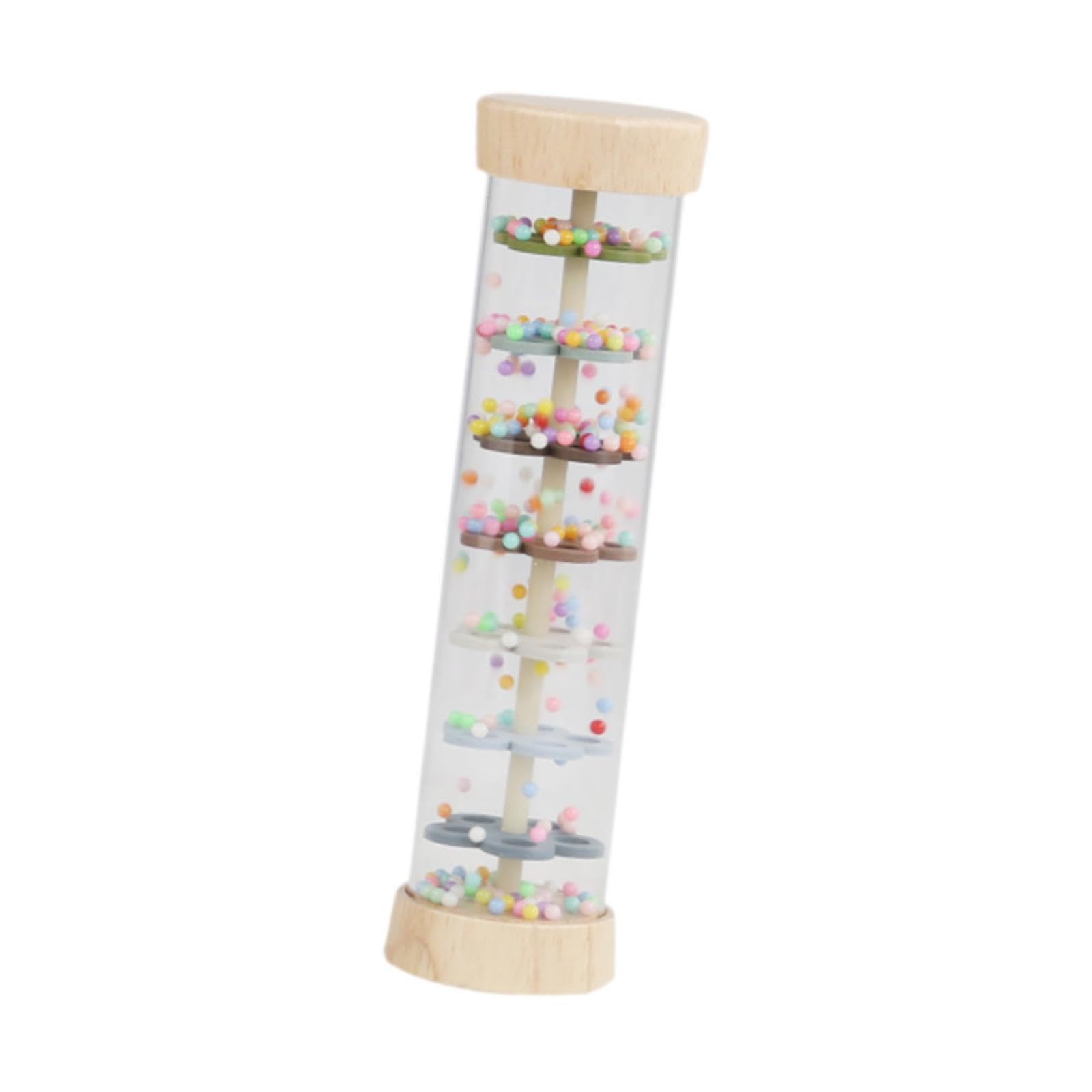 BnfBeaded Rainmaker Rainfall Rattle Tube Rain Sound Toy For Kids Boy Girl Light Color|Baby | Toys For Baby | Developmental Baby 