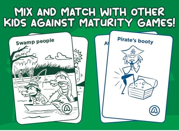 Kids Against Maturity Card Game - Farm Edition, Hilarious Family Fun, Model KAM-FARM, Paper Material