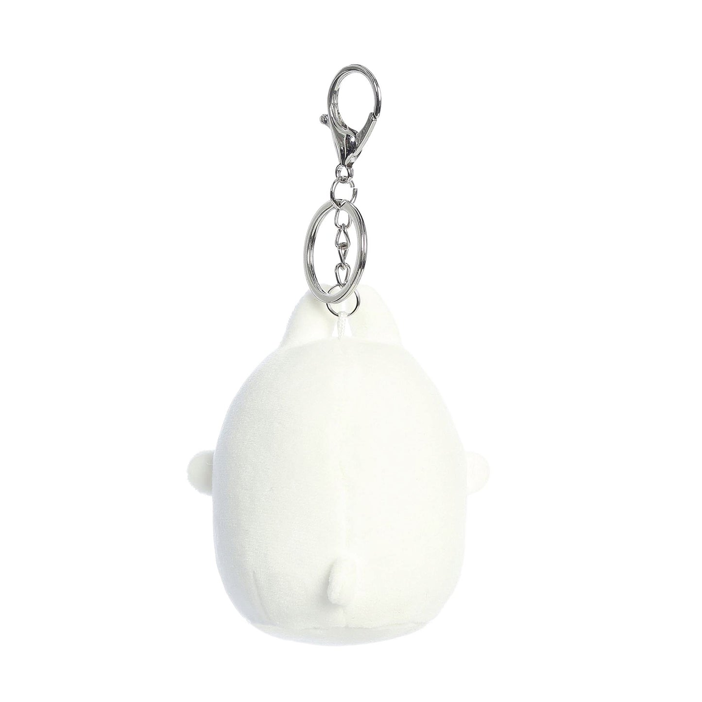 Aurora Playful Molang Keychain Stuffed Animal - Adorable Characters - Playful Fun - White 4 Inches