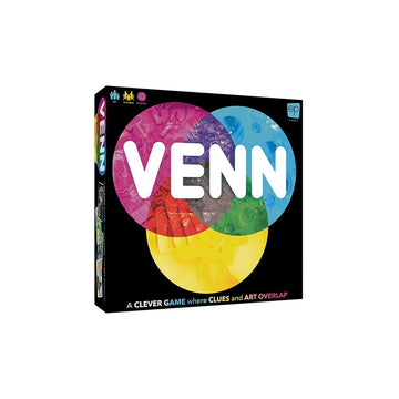 Venn Board Game  Family Game For 2+ Players  Cooperative & Competitive Gameplay Variations  Creative Word Association Game Featu