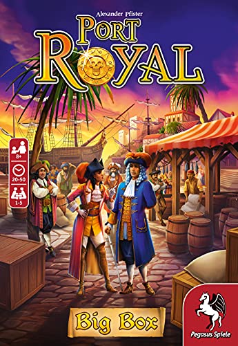 Pegasus Spiele Port Royal Big Box - Card Game 1-5 Players - Card Games for Family - 20-40 Minutes of Gameplay - Games for Family