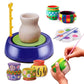 Veryke Pottery Making Kit Playset For Kids,Battery Operated Pottery Wheel & Painting Kit For Beginners With Modeling Clay & Tool
