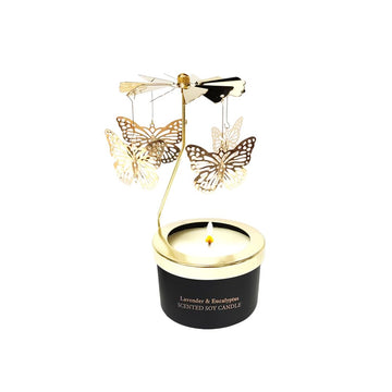 Mexiblanke Rotatable Scented Candle - 3.5oz Soy Wax, Purple - Unique Gifts for Women, Mom, Sister, Friends - Model MXB-BU100