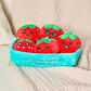 WHAT DO YOU MEME? Emotional Support Strawberries Plushies, 5-Pack Cuddly Toys, One Size, Red, Model ESS512