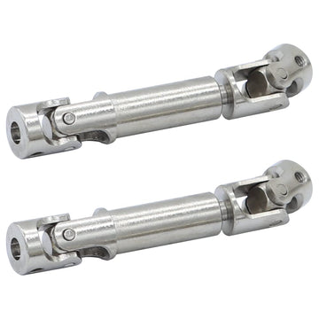 2PCS Metal Drive Shaft Front Rear Center Shaft for FMS FCX24 1/24 RC Crawler Car Upgrade Parts