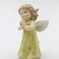 Cosmos Gifts 20943 Angel Girl With Green Dress Porcelain Figurine 3'' H