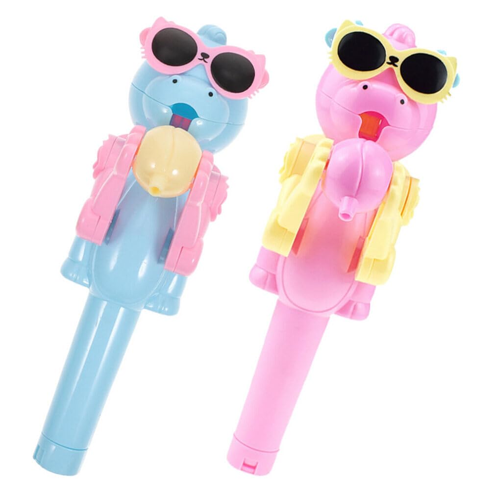 UPKOCH Lollipop Case, 2pcs Creative Lollipop Robot Holder, Novelty Robot Toy Creative Design Eat Lollipop, Dinosaur Shape Lollip