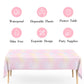 Pastel Rainbow Tablecloths For Rainbow Birthday Party Decorations, Disposable Tablecloth Plastic Waterproof Rectangle Table Cove