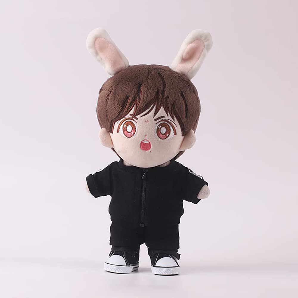 Niannyyhouse Sportswear Uniforms 7.8'(20Cm) Plush Doll Stuffed Figures Toys Clothes (Black)