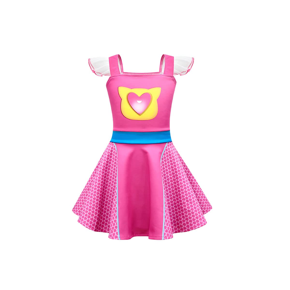 Agribazaar Flutter Sleeve Dress Daily Clothes Party Dresses Summer Skirt Soft Wear Halloween Outfits 5T 6T
