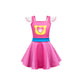 Agribazaar Flutter Sleeve Dress Daily Clothes Party Dresses Summer Skirt Soft Wear Halloween Outfits