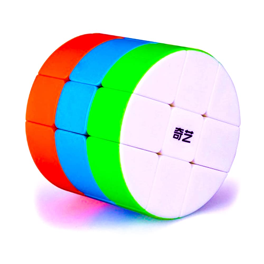 D Eternal Cylinder Cube 3X3X3 Barrel High Speed Stickerless Magic Cube, Kid'S Puzzle Cube, 1 Count, 6 Cm X 5 Cm, Age 3+