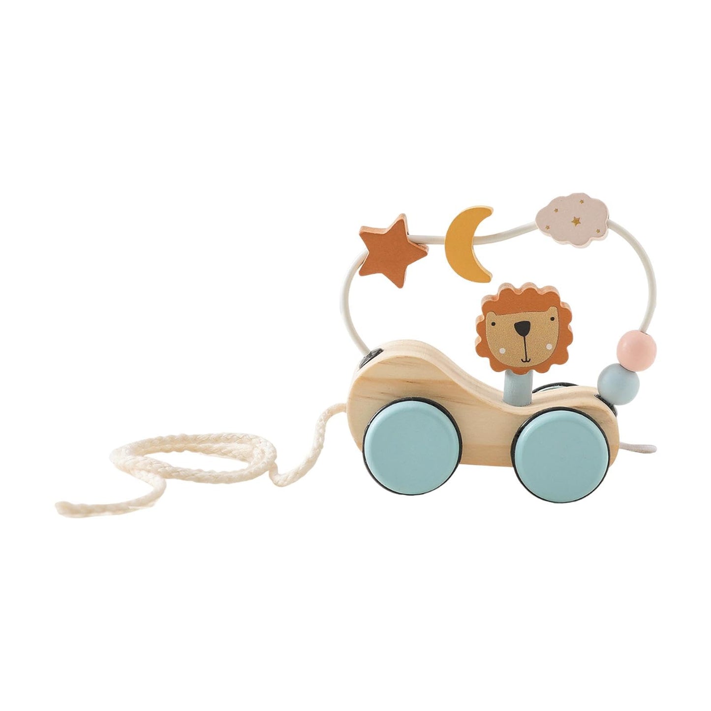The Style Sutra Baby Pull Along Toy Montessori Toy For 1 2 3 4 Years Old Boys Girls Children Little Lion Car