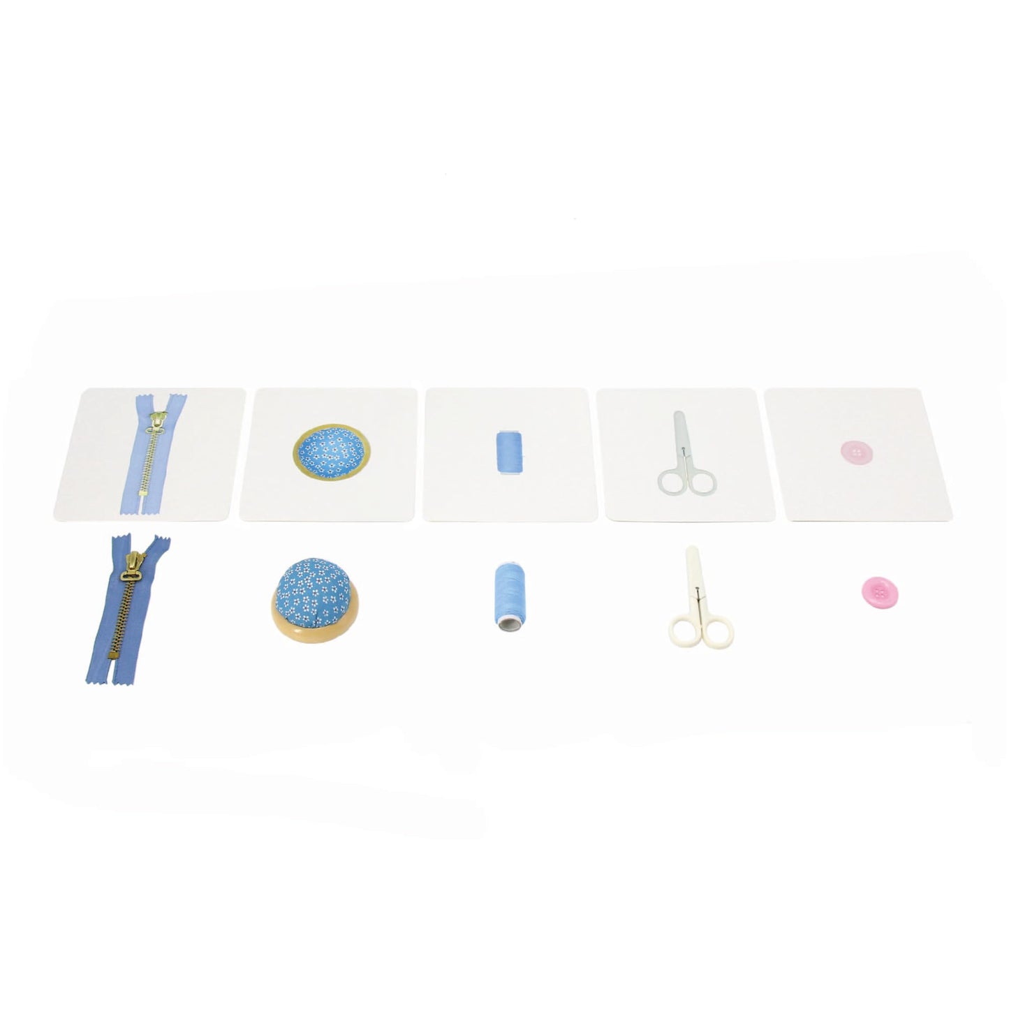 Kiddison Montessori Language Materials Objects With Identical Cards Matching Game Minitures Flash Cards Cleaning Tools Hair Acce