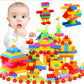 Aexoniz Toys Plastic Building Blocks  200Pcs, Multicolor Bulk Plastic Educational Stacking Counting Interlocking Smart City Bui