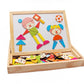 Royaldeals Kids Wooden Magnetic Multifunctional Writing Animal Puzzle