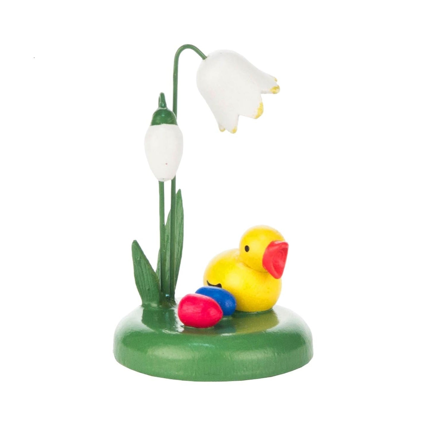 Alexander Taron 224-021-2 Dregeno Easter Figure-Chick Under Flower-2 H W x 1.25 D, Green