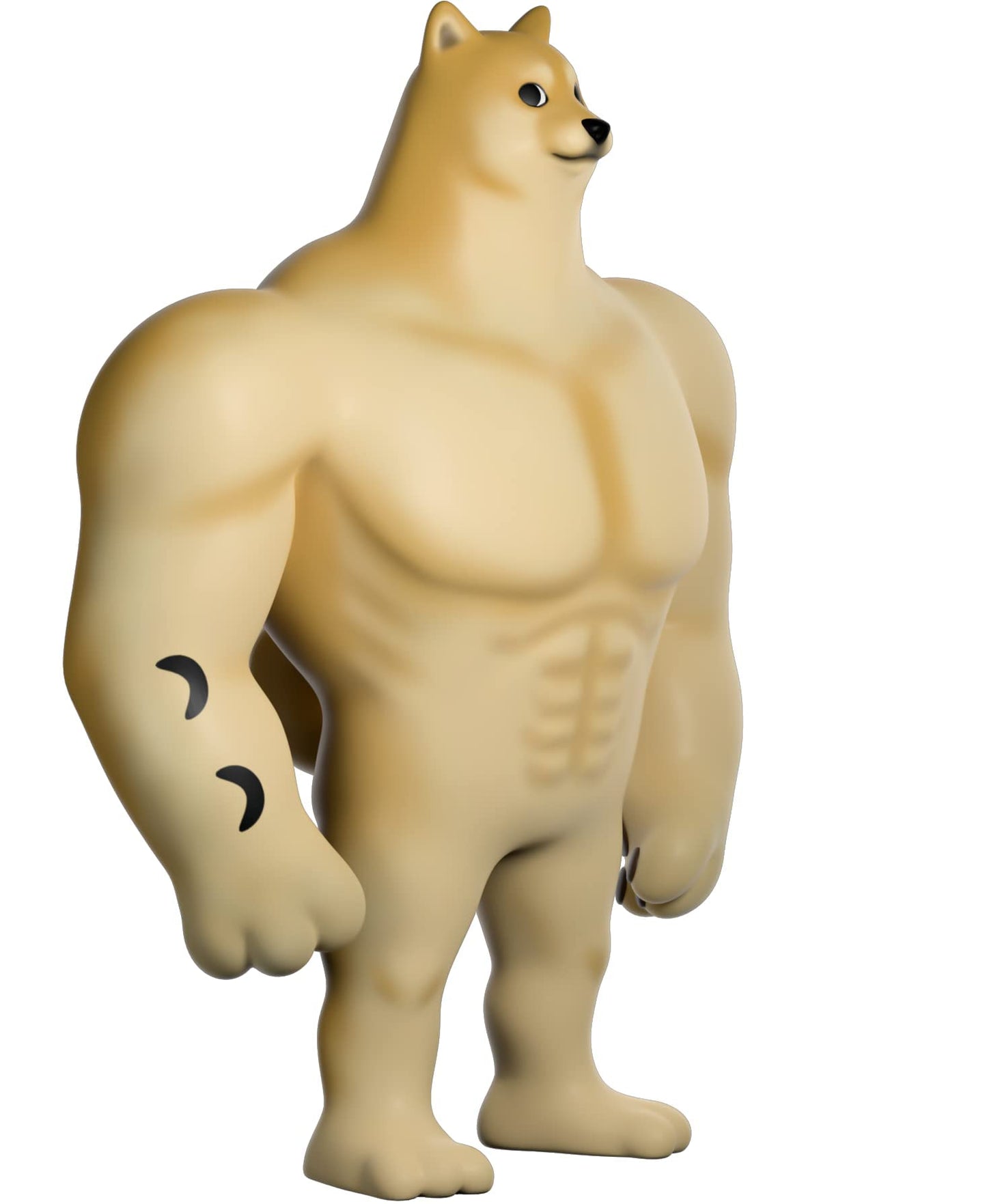 Youtooz Swole Doge Vinyl Figure, 5" Buff Tan Doge Meme Collectible, Model 810085550013