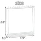 Zhx 30Pcs Clear Transparent Window House Building Brick Toy Classic Flat Plates Pieces And Parts Block Compatible With Major Brands (White)