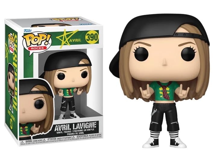 Funko Pop Avril Lavigne Sk8Ter Boi + Protector: Pop! Rocks Vinyl Figure (Gift Set Bundled With Toybop Brand Box Protector Collec