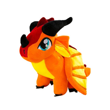 En9 9'' Dragon Plush Dragon Doll Toys Figures Stuffed Animals For Adult Kids Birthday Gifts (Orange)