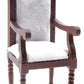 Classics By Handley Dollhouse Miniature Armchair Walnut With White Fabric