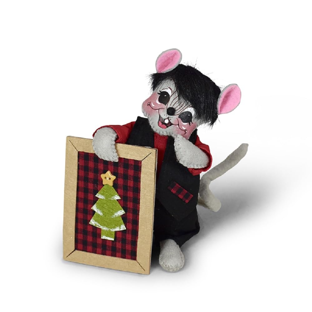 Annalee Winter Woods Artwork Mouse, 6 In
