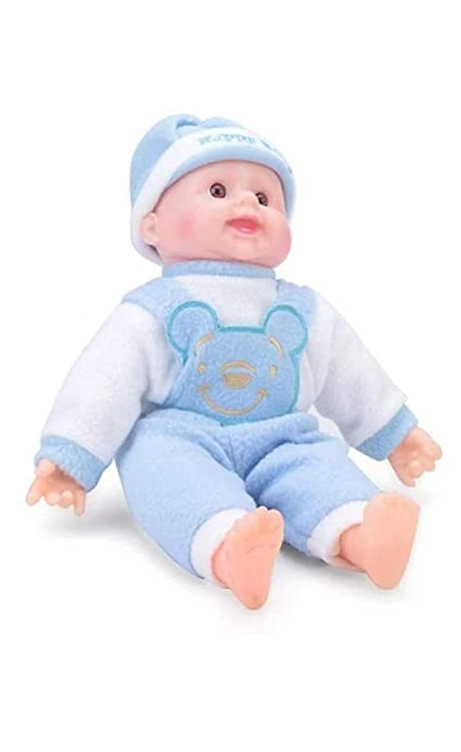 HK TOYS Happy Baby Laughing Musical and Doll, Touch sensors with Sound boy (Multicolor) (Dolls)
