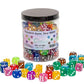 120 Pieces 16MM Dice Set, 6 Sided Standard Game Dices with Portable Box for Board Games,Worker Placement,Math Activities(Translu
