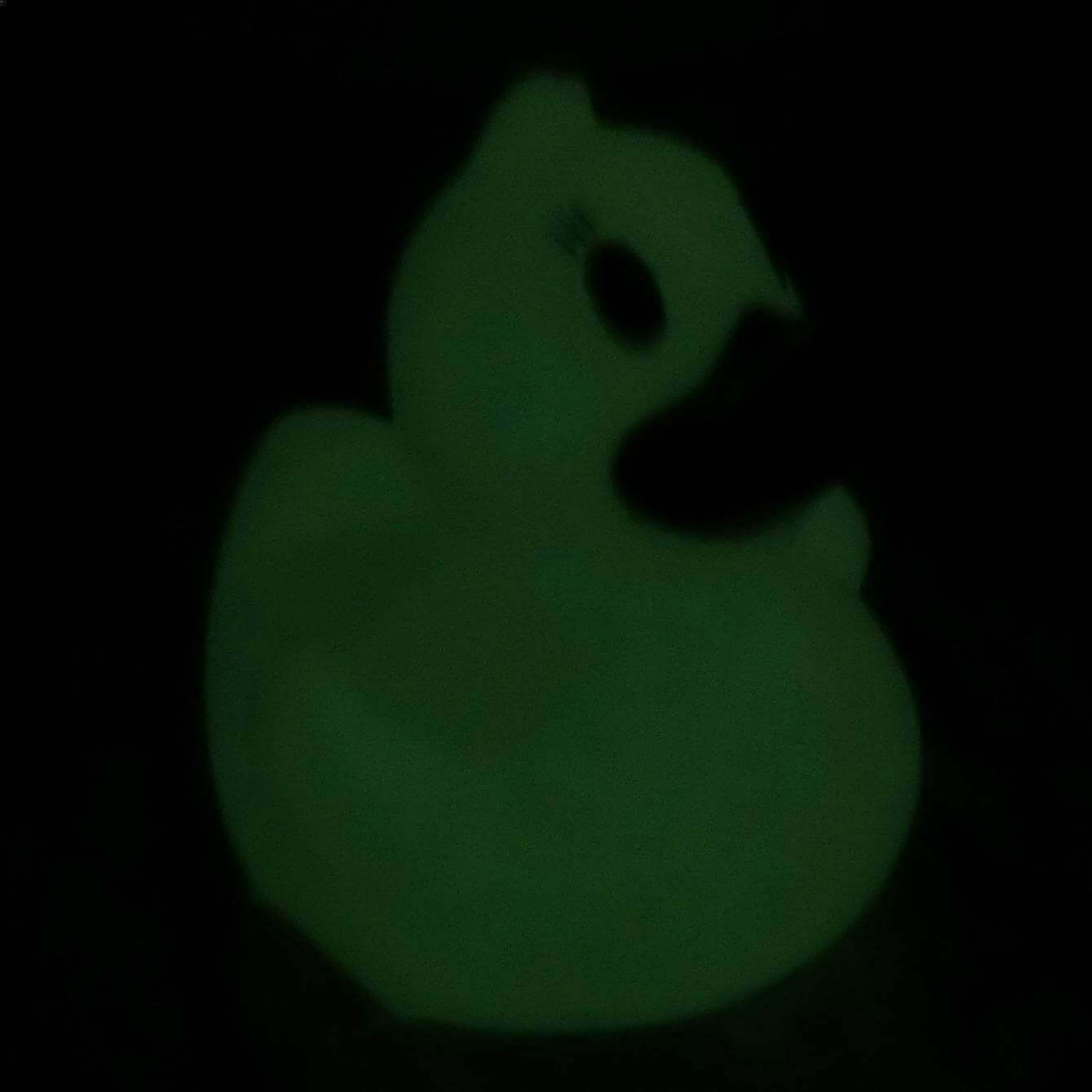 3'' Glow In The Dark Rubber Duck [Sealed Hole, Floats Upright] - Baby Safe Bathtub Bathing Toy