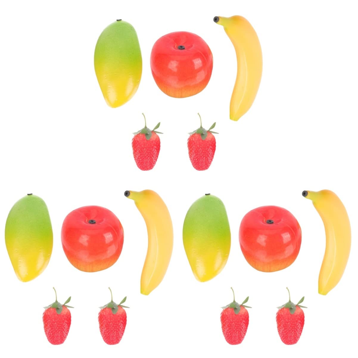Excluzo 15 Pieces Musical Maracas For Kids Banana Shaker Simulated Fruit Toy Hand Percussion Shakers