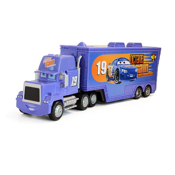 wltk Movie Cars 2 3 Hauler Mack Truck NO.19 & Bobby Swift Racer Speed 2PCS Vehicles