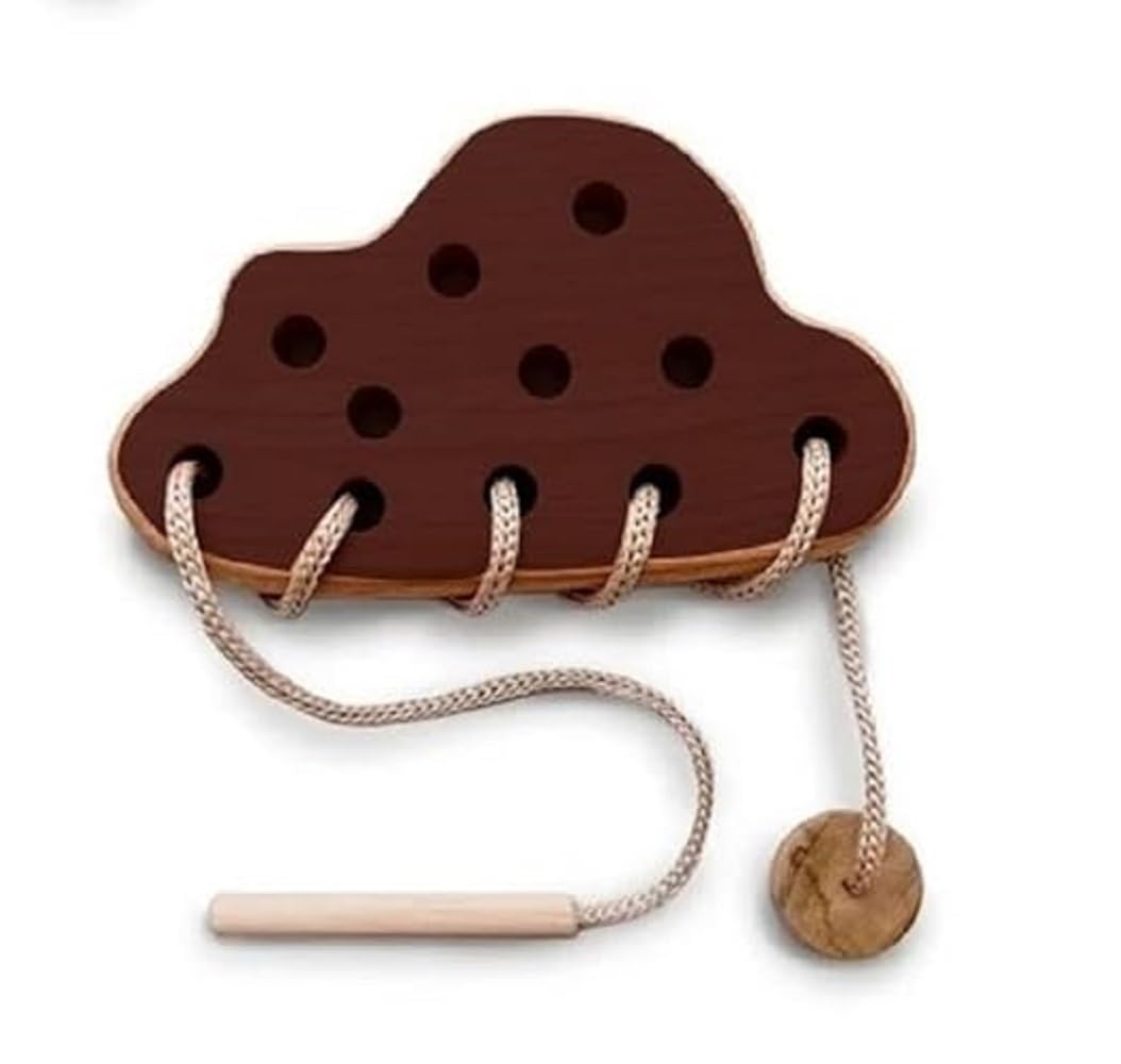 Xsource Wooden Lacing Toy For 2 Years Todller Skills Development Toy For Toddlers Montessori Materials For Early Learning Sewing