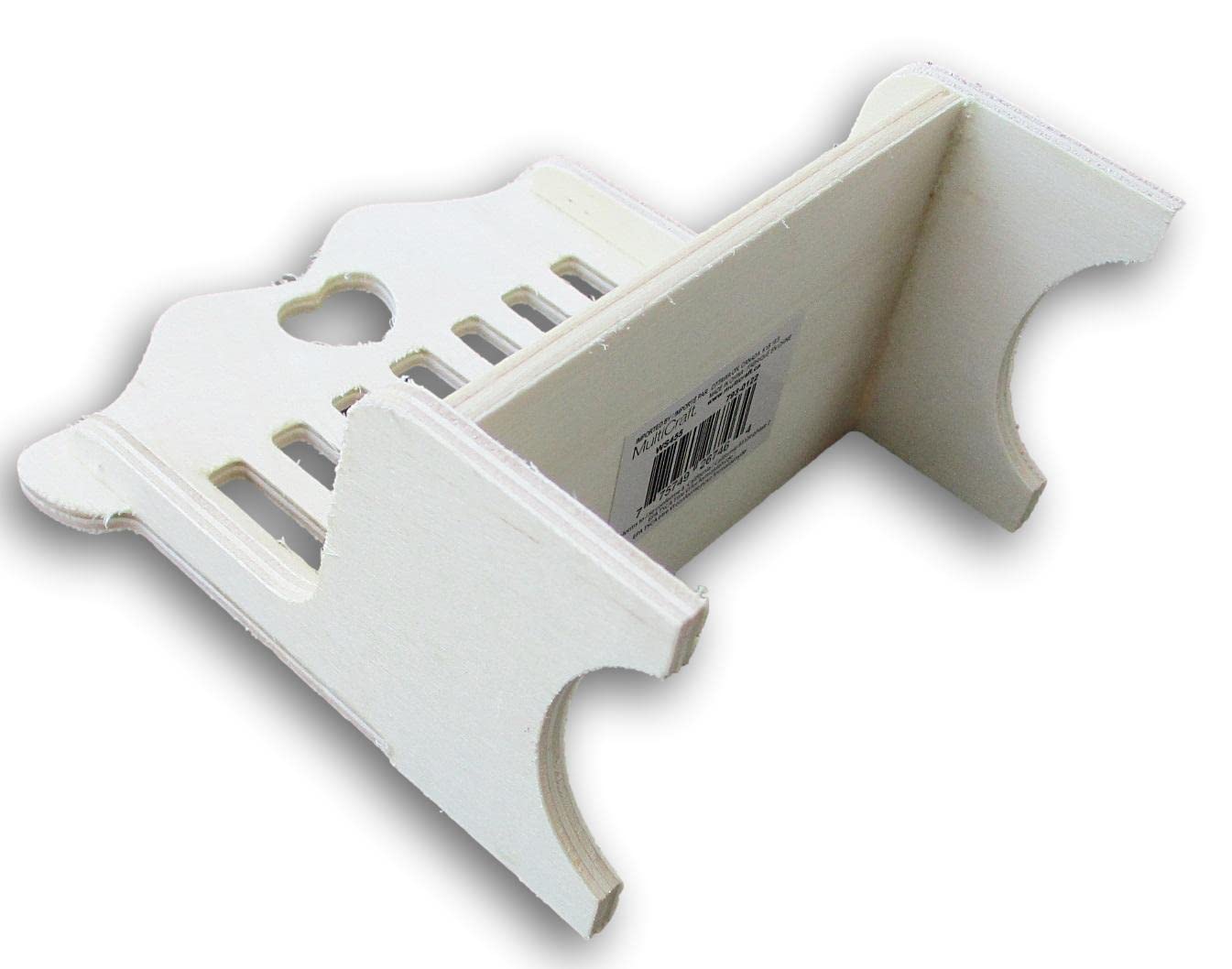 Craft Supply Loveseat Bench With Heart Cutout Miniature Wood For Dollhouse - 4.75 X 5 Inches, Brown