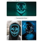 Boolavard Halloween Mask LED Light up Mask for Festival Cosplay Halloween Costume Masquerade Parties, Carnival, Gifts (Blue)