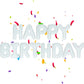 Atpata Funky Alphabetic Happy Birthday Text Foil Balloons for Unisex Birthday Party Decoration (White)