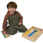 Melissa & Doug See & Spell Wooden Play Set + Free Scratch Art Mini-Pad Bundle [29407]