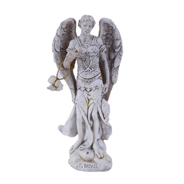 Pacific Giftware 4.75'' Tall White Saint Raphael Healer And Guide For The Special Pilgrim Archangel Collectible Figurine