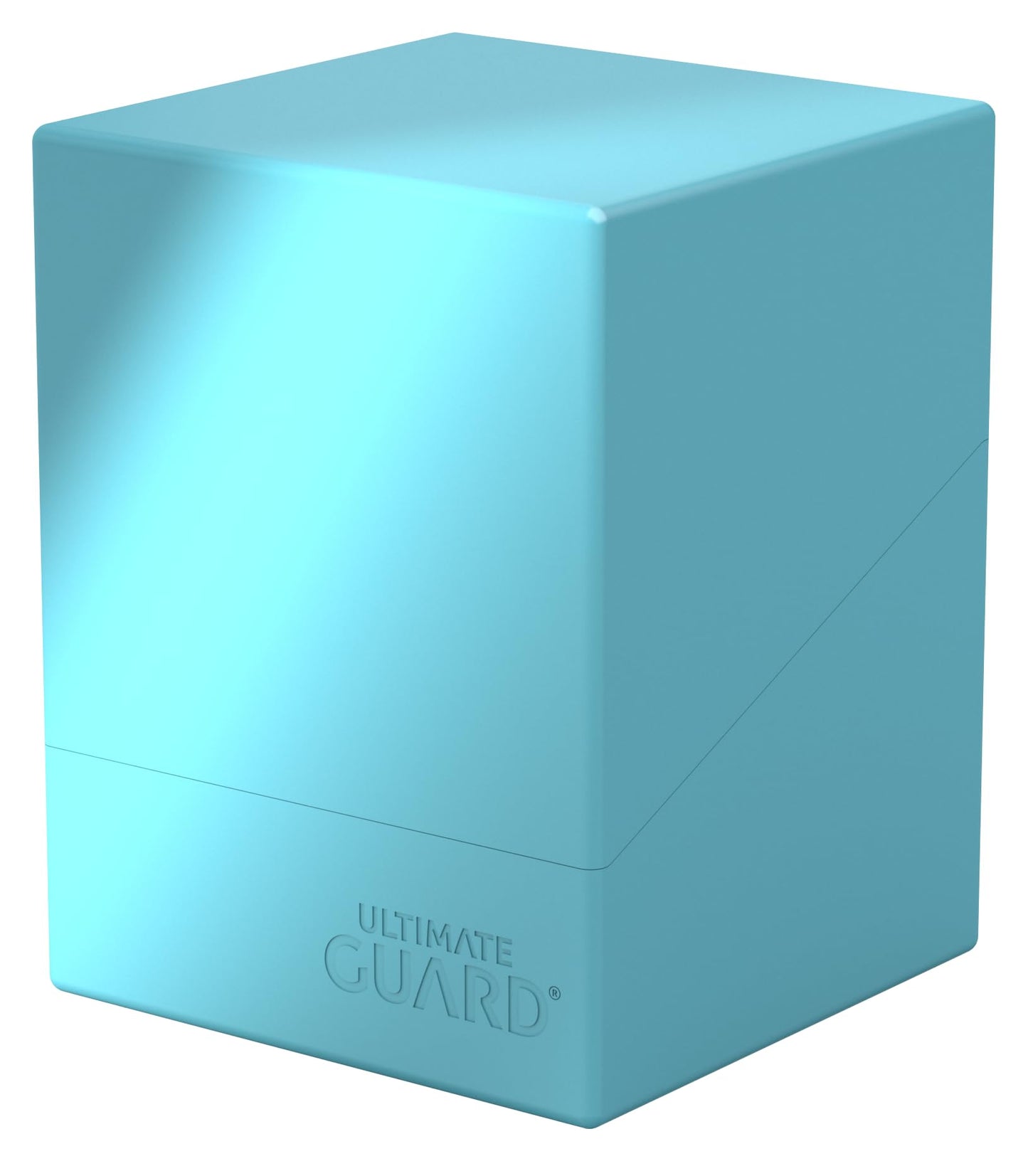Ultimate Guard Boulder Solid 100+, Deck Case For 100 Double-Sleeved Tcg Cards, Turquoise, Secure & Durable Storage For Trading C