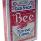 US Playing Card Co. Bee Premium Playing Cards - Poker Sized, Plastic, Blue/Red, Model 4334062017