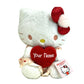 The Trendy Turtle Personalized Hello Kitty Plush Stuffed Animal - Multi, Model PERHK, Perfect for Valentine's Day