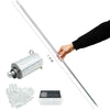 Kensally Xfunjoy 59'/150Cm Silver Magic Appearing Cane Magic Staff With Free Gloves And Video Turorial For Professional Magician Stage Street Magic Performance